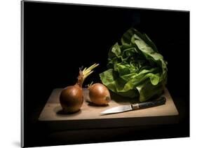 Onions And Lettuce-Antonio Zoccarato-Mounted Giclee Print