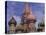 Onions of St. Basil's Cathedral, Red Square, Moscow, Russia-Bill Bachmann-Stretched Canvas