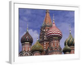 Onions of St. Basil's Cathedral, Red Square, Moscow, Russia-Bill Bachmann-Framed Photographic Print