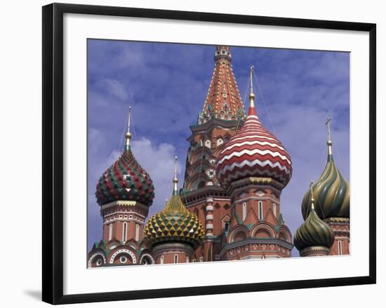 Onions of St. Basil's Cathedral, Red Square, Moscow, Russia-Bill Bachmann-Framed Photographic Print