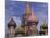 Onions of St. Basil's Cathedral, Red Square, Moscow, Russia-Bill Bachmann-Mounted Photographic Print