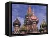 Onions of St. Basil's Cathedral, Red Square, Moscow, Russia-Bill Bachmann-Framed Stretched Canvas