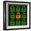 Online Web Security Concept Represented in 8-Bit Pixel-Art Padlock Icons-wongstock-Framed Art Print