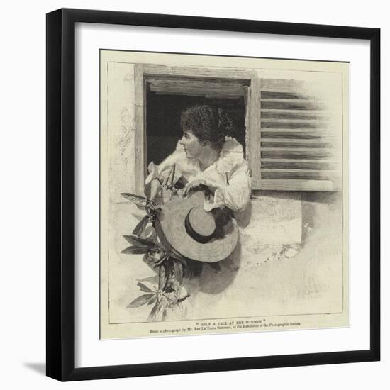 Only a Face at the Window-null-Framed Giclee Print