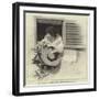 Only a Face at the Window-null-Framed Giclee Print