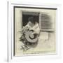 Only a Face at the Window-null-Framed Giclee Print