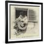 Only a Face at the Window-null-Framed Giclee Print