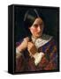 Only a Lock of Hair, C.1857-58-John Everett Millais-Framed Stretched Canvas