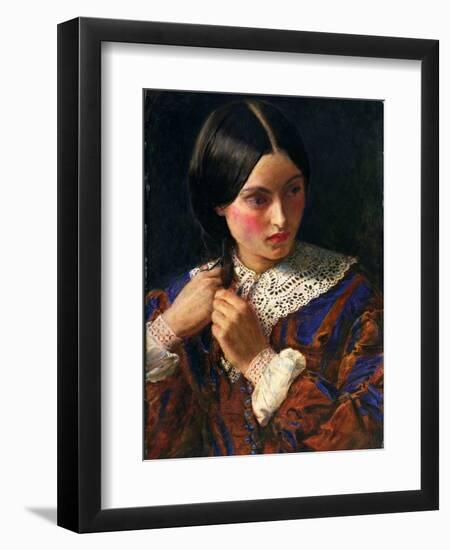 Only a Lock of Hair, C.1857-58-John Everett Millais-Framed Giclee Print