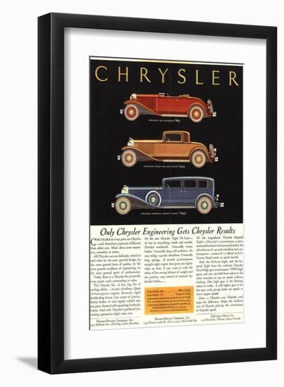 Only Chrysler Engineering…-null-Framed Art Print