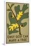 Only God Can Make a Tree, 1938-Stanley Thomas Clough-Framed Art Print