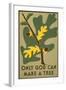 Only God Can Make a Tree, 1938-Stanley Thomas Clough-Framed Art Print