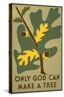 Only God Can Make a Tree, 1938-Stanley Thomas Clough-Stretched Canvas