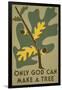 Only God Can Make a Tree, Oak-null-Framed Giclee Print