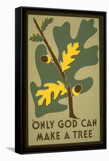 Only God-null-Framed Stretched Canvas