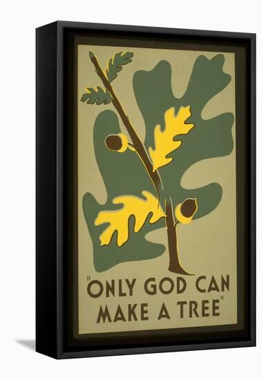 Only God-null-Framed Stretched Canvas