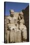 Only known Statue of King Tutankhamun on Left and Wife Queen Ankesenamun-Richard Maschmeyer-Stretched Canvas