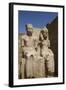 Only known Statue of King Tutankhamun on Left and Wife Queen Ankesenamun-Richard Maschmeyer-Framed Photographic Print