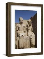 Only known Statue of King Tutankhamun on Left and Wife Queen Ankesenamun-Richard Maschmeyer-Framed Photographic Print