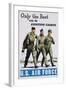 Only the Best Can Be Aviation Cadets Recruitment Poster-null-Framed Giclee Print