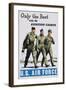 Only the Best Can Be Aviation Cadets Recruitment Poster-null-Framed Giclee Print