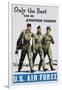 Only the Best Can Be Aviation Cadets Recruitment Poster-null-Framed Giclee Print