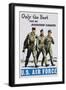 Only the Best Can Be Aviation Cadets Recruitment Poster-null-Framed Giclee Print