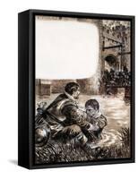 Only Two Survived the Massacre at New Brandenburg-Kenneth John Petts-Framed Stretched Canvas