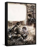 Only Two Survived the Massacre at New Brandenburg-Kenneth John Petts-Framed Stretched Canvas