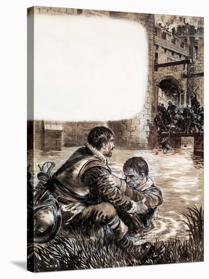 Only Two Survived the Massacre at New Brandenburg-Kenneth John Petts-Stretched Canvas