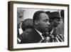 Only Two Weeks Since Jfk's Assassination, Martin Luther King, Met with President Lyndon Johnson-null-Framed Premium Photographic Print