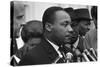 Only Two Weeks Since Jfk's Assassination, Martin Luther King, Met with President Lyndon Johnson-null-Stretched Canvas