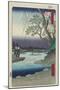 Onmaya Riverbank, December 1857-Utagawa Hiroshige-Mounted Giclee Print