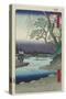 Onmaya Riverbank, December 1857-Utagawa Hiroshige-Stretched Canvas