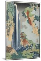 Ono Falls on the Kiso Road, C. 1833-Katsushika Hokusai-Mounted Giclee Print