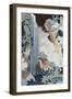 Ono Falls on the Kisokaido, Japanese Wood-Cut Print-Lantern Press-Framed Art Print