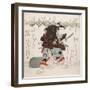 Onoe Kikugoro III as Nagoya Sanza in the Saya-Ate-Utagawa Kunisada-Framed Giclee Print