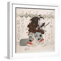 Onoe Kikugoro III as Nagoya Sanza in the Saya-Ate-Utagawa Kunisada-Framed Giclee Print