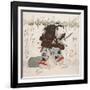 Onoe Kikugoro III as Nagoya Sanza in the Saya-Ate-Utagawa Kunisada-Framed Giclee Print