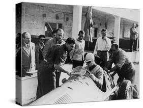 Onofre Marimon at the French Grand Prix, Reims, 1951-null-Stretched Canvas