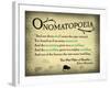 Onomatopoeia-null-Framed Art Print