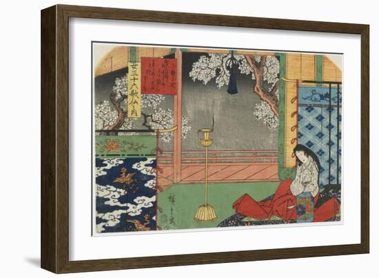 Onono Komachi, 1843-1847-Utagawa Hiroshige-Framed Giclee Print