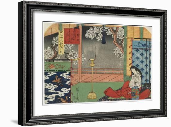 Onono Komachi, 1843-1847-Utagawa Hiroshige-Framed Giclee Print