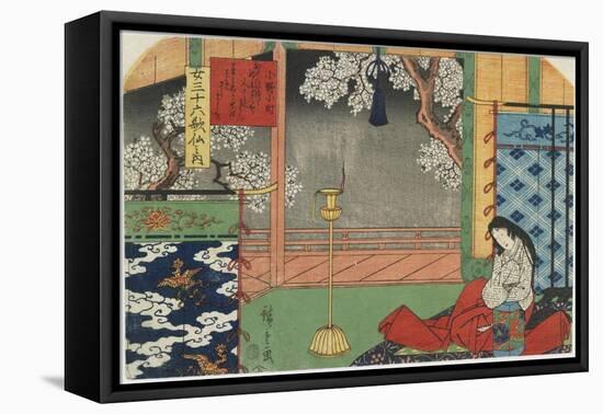 Onono Komachi, 1843-1847-Utagawa Hiroshige-Framed Stretched Canvas