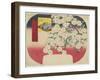 Onono Komachi and Ink Color Cherry Blossoms, Spring, 1844-1847-Utagawa Hiroshige-Framed Giclee Print