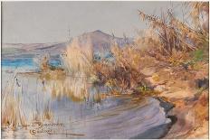Rustic Landscape (W/C on Paper)-Onorato Carlandi-Giclee Print