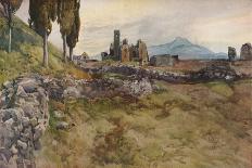 Rustic Landscape (W/C on Paper)-Onorato Carlandi-Giclee Print