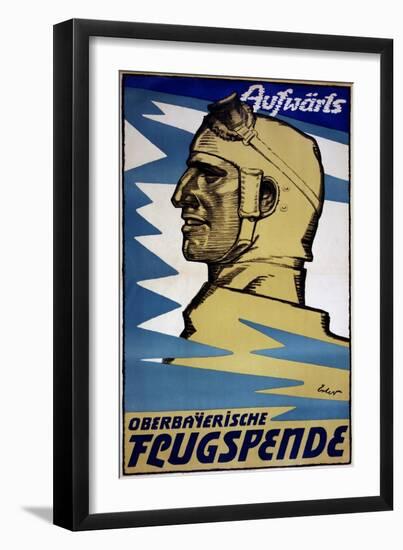 "Onwards: Upper Bavarian Aviation Fund", 1916-Fritz Erler-Framed Premium Giclee Print