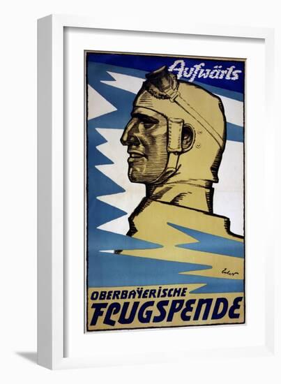 "Onwards: Upper Bavarian Aviation Fund", 1916-Fritz Erler-Framed Giclee Print