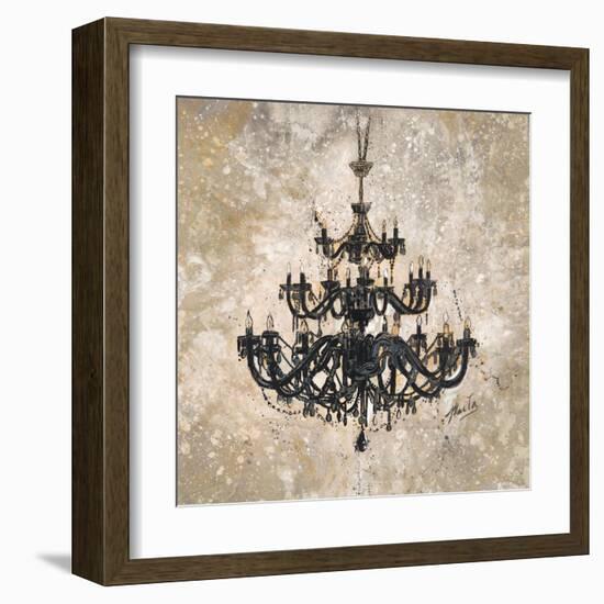 Onyx Chandelier-Marta Wiley-Framed Art Print